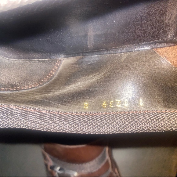 Prada Brown Leather slip on Loafers with Signature side Buckle Loafer - Picture 9 of 14